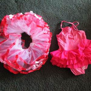Baby tutu Ballerina swim bathing suit ruffles